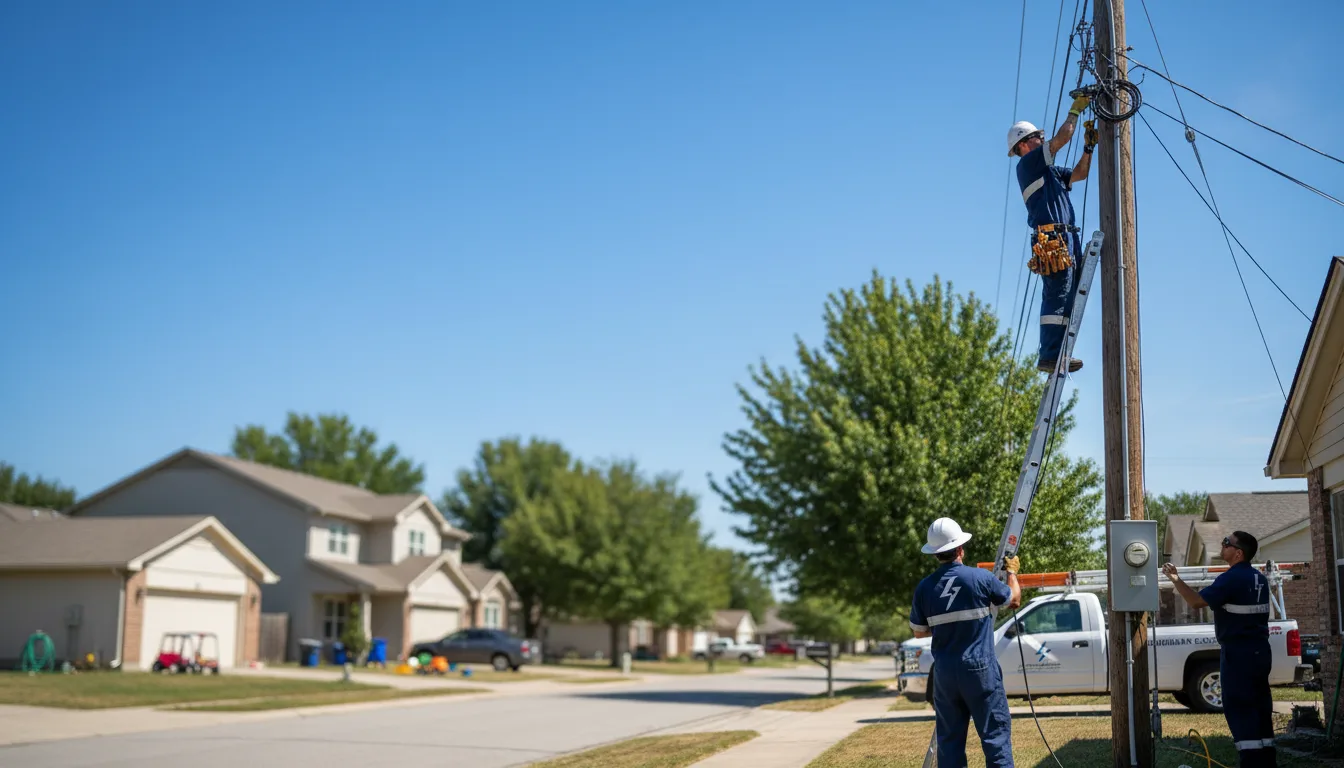 Residential electrician providing installation services in Triumph, IL